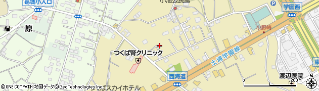 茨城県つくば市小野崎188周辺の地図