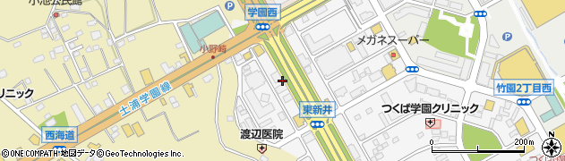 茨城県つくば市東新井3周辺の地図