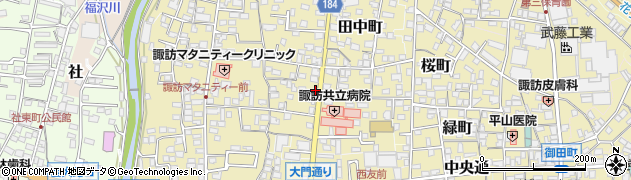 長野県諏訪郡下諏訪町142周辺の地図