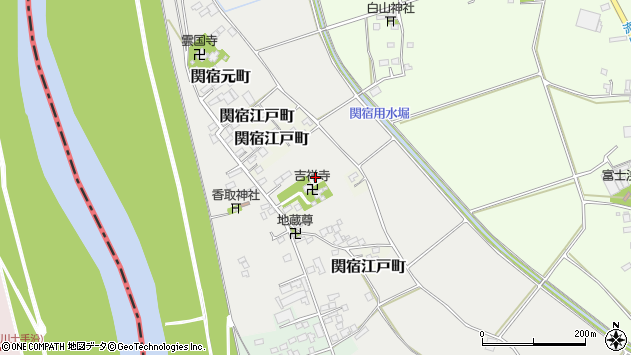 〒270-0203 千葉県野田市関宿元町の地図
