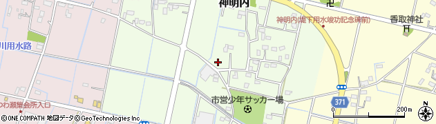 埼玉県幸手市神明内周辺の地図
