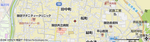 長野県諏訪郡下諏訪町250周辺の地図