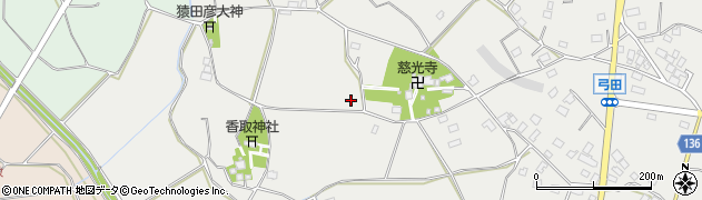 茨城県坂東市弓田336周辺の地図
