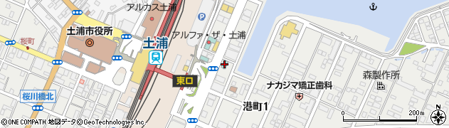 ライフイン土浦駅東周辺の地図