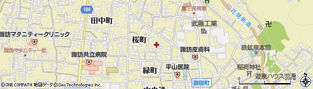 長野県諏訪郡下諏訪町350-2周辺の地図