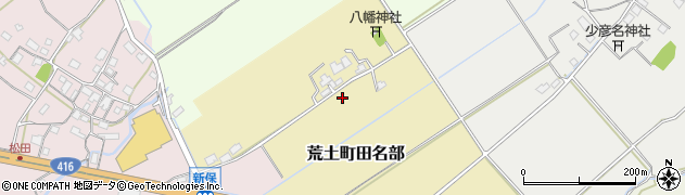 福井県勝山市荒土町田名部周辺の地図