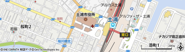 蕎麦と串焼 一成 土浦店周辺の地図