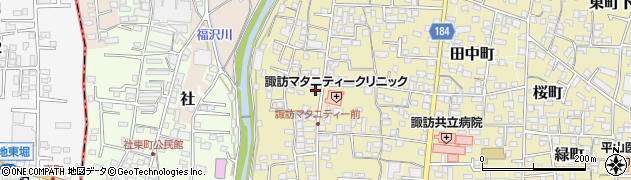 長野県諏訪郡下諏訪町92周辺の地図