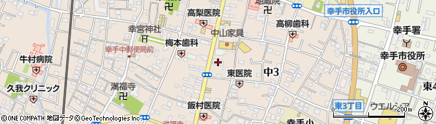 埼玉りそな銀行幸手支店 ＡＴＭ周辺の地図