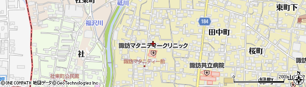 長野県諏訪郡下諏訪町112周辺の地図