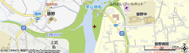 栗谷瀬橋周辺の地図