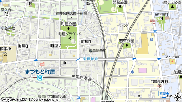 〒910-0002 福井県福井市町屋の地図