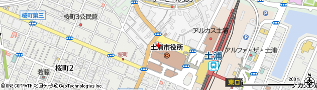 一成土浦店周辺の地図