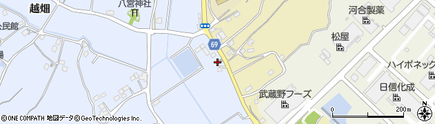 埼玉県　警察署小川警察署七郷駐在所周辺の地図