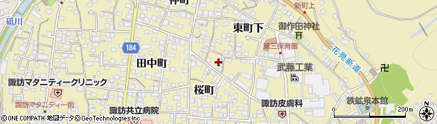 長野県諏訪郡下諏訪町373-4周辺の地図