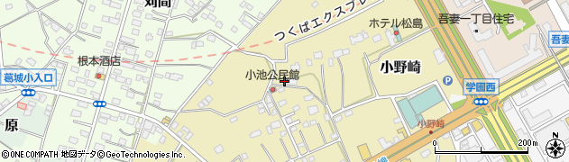 茨城県つくば市小野崎41周辺の地図