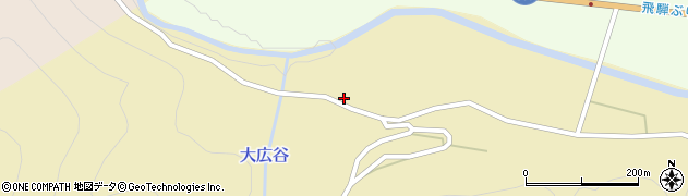 岐阜県高山市朝日町大廣40周辺の地図