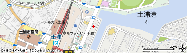 ファミリーマート土浦駅東店周辺の地図
