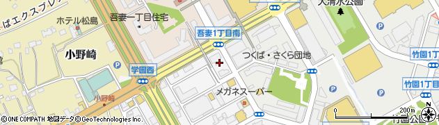 茨城県つくば市東新井15周辺の地図