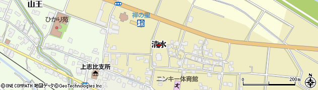 福井県永平寺町（吉田郡）清水周辺の地図