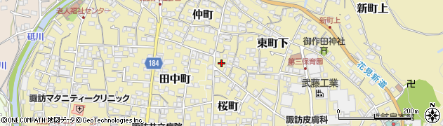 長野県諏訪郡下諏訪町366周辺の地図