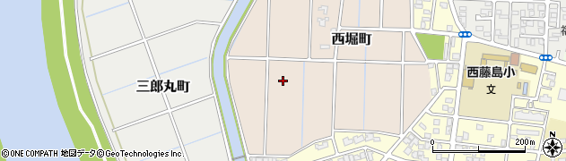 福井県福井市西堀町周辺の地図