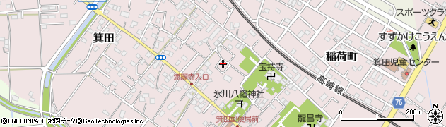 埼玉県鴻巣市箕田1342周辺の地図