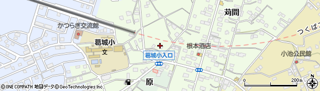茨城県つくば市苅間周辺の地図