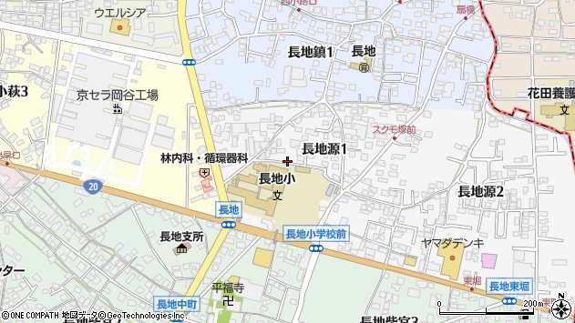 〒394-0086 長野県岡谷市長地源の地図