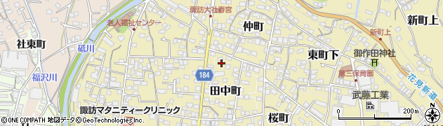 長野県諏訪郡下諏訪町田中町454周辺の地図