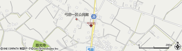 茨城県坂東市弓田470周辺の地図