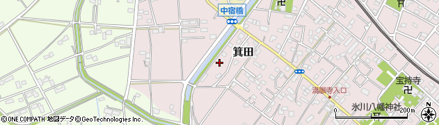 埼玉県鴻巣市箕田190周辺の地図