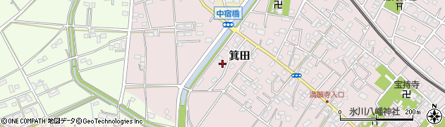 埼玉県鴻巣市箕田191周辺の地図