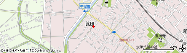 埼玉県鴻巣市箕田205周辺の地図