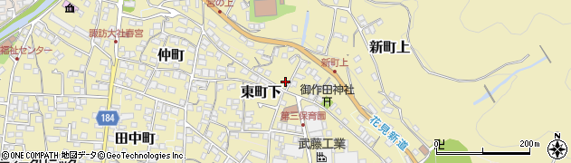 長野県諏訪郡下諏訪町東町下526周辺の地図