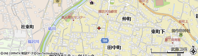 長野県諏訪郡下諏訪町202周辺の地図