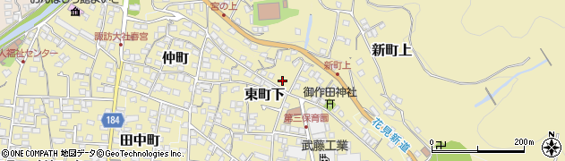 長野県諏訪郡下諏訪町東町下525周辺の地図