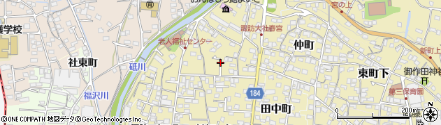 長野県下諏訪町（諏訪郡）大門周辺の地図