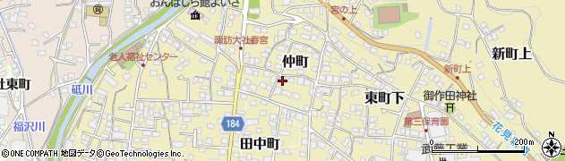 長野県諏訪郡下諏訪町407-1周辺の地図