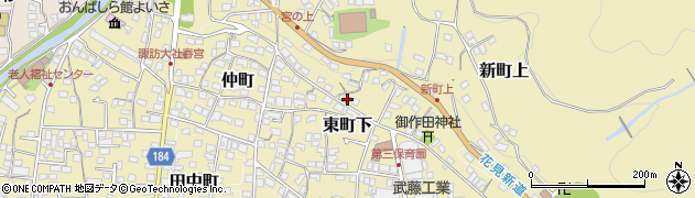 長野県諏訪郡下諏訪町東町下523周辺の地図