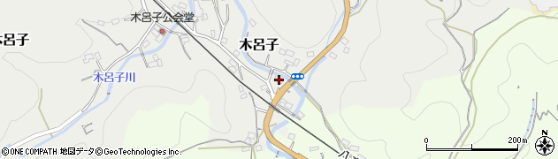 埼玉県比企郡小川町木呂子116周辺の地図