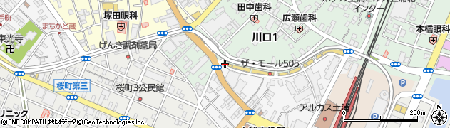 土浦美術学院・モール校周辺の地図