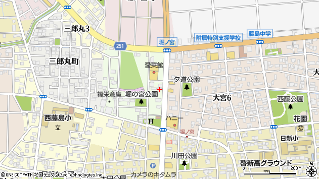 〒910-0032 福井県福井市堀ノ宮の地図