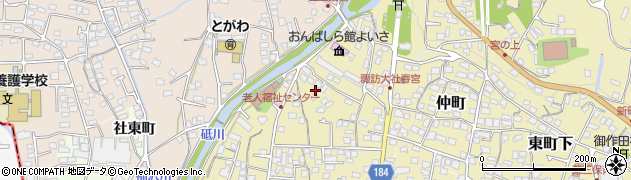 長野県諏訪郡下諏訪町181周辺の地図