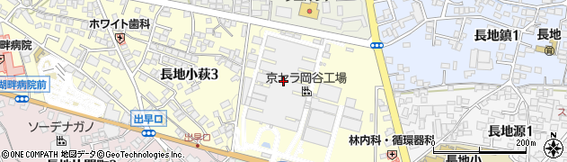 京セラ株式会社　長野岡谷工場周辺の地図