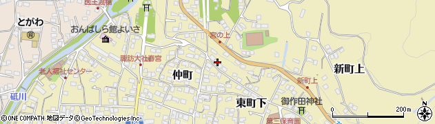 長野県諏訪郡下諏訪町東町下500周辺の地図