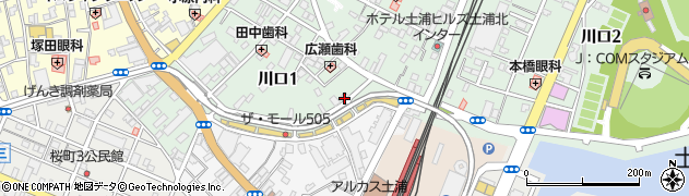 土浦高架道（土浦ニューウェイ）周辺の地図