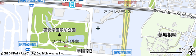 茨城県つくば市学園南周辺の地図