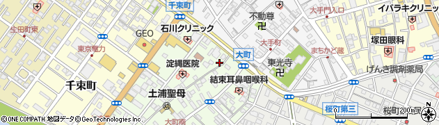 土浦鍼灸院周辺の地図