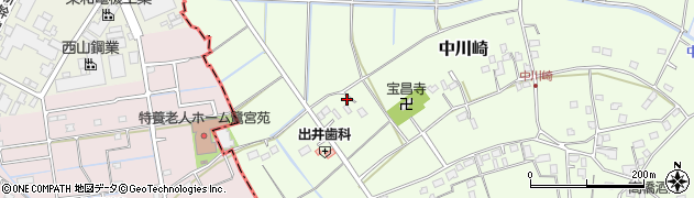 埼玉県幸手市中川崎216周辺の地図
